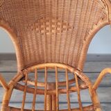 Rattan armchairs
