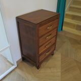 Art Deco style 4-drawer chest of drawers, 1950s