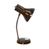 Lampe vintage marron flexible italienne style Aluminor