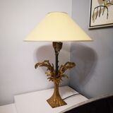 Chiseled bronze table lamp