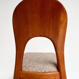 Set of 4 Niels Koefoed chairs cream, 1960s