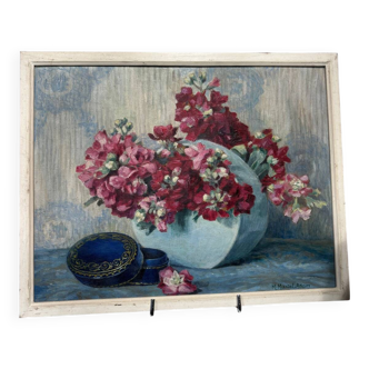 Old painting signed M. Martel-Adam (19th/20th century)