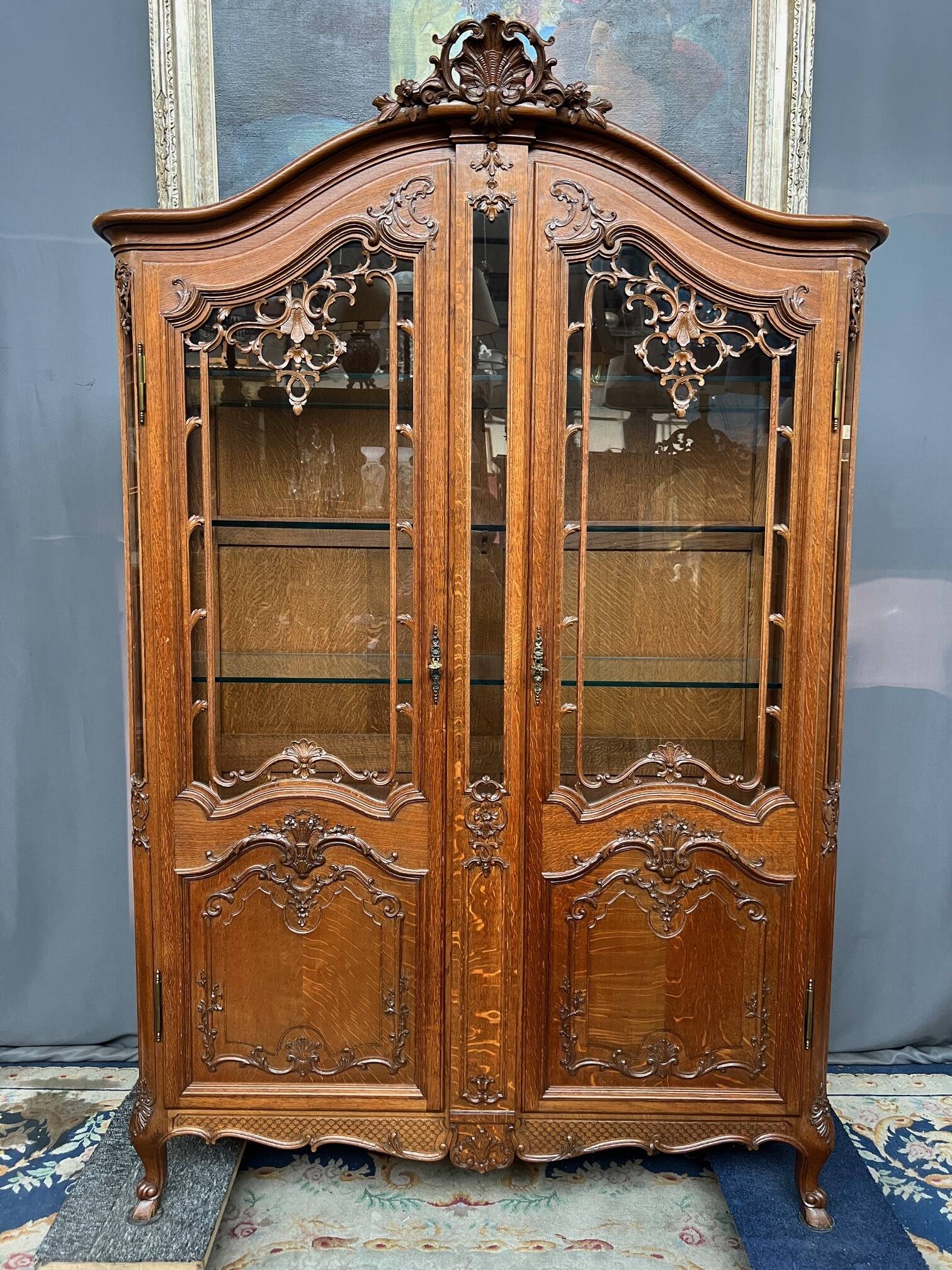 Regency style display cabinet.