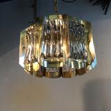 Art deco brass chandelier