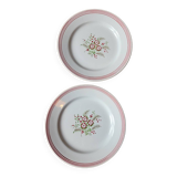 Set of 8 Sologne dessert plates from Lunéville