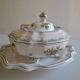 Tureen or vegetable dish in earthenware by Lallier in Moustiers