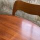 Scandinavian extendable round table in teak Gudme edition