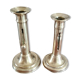 Pair of brass candle holders