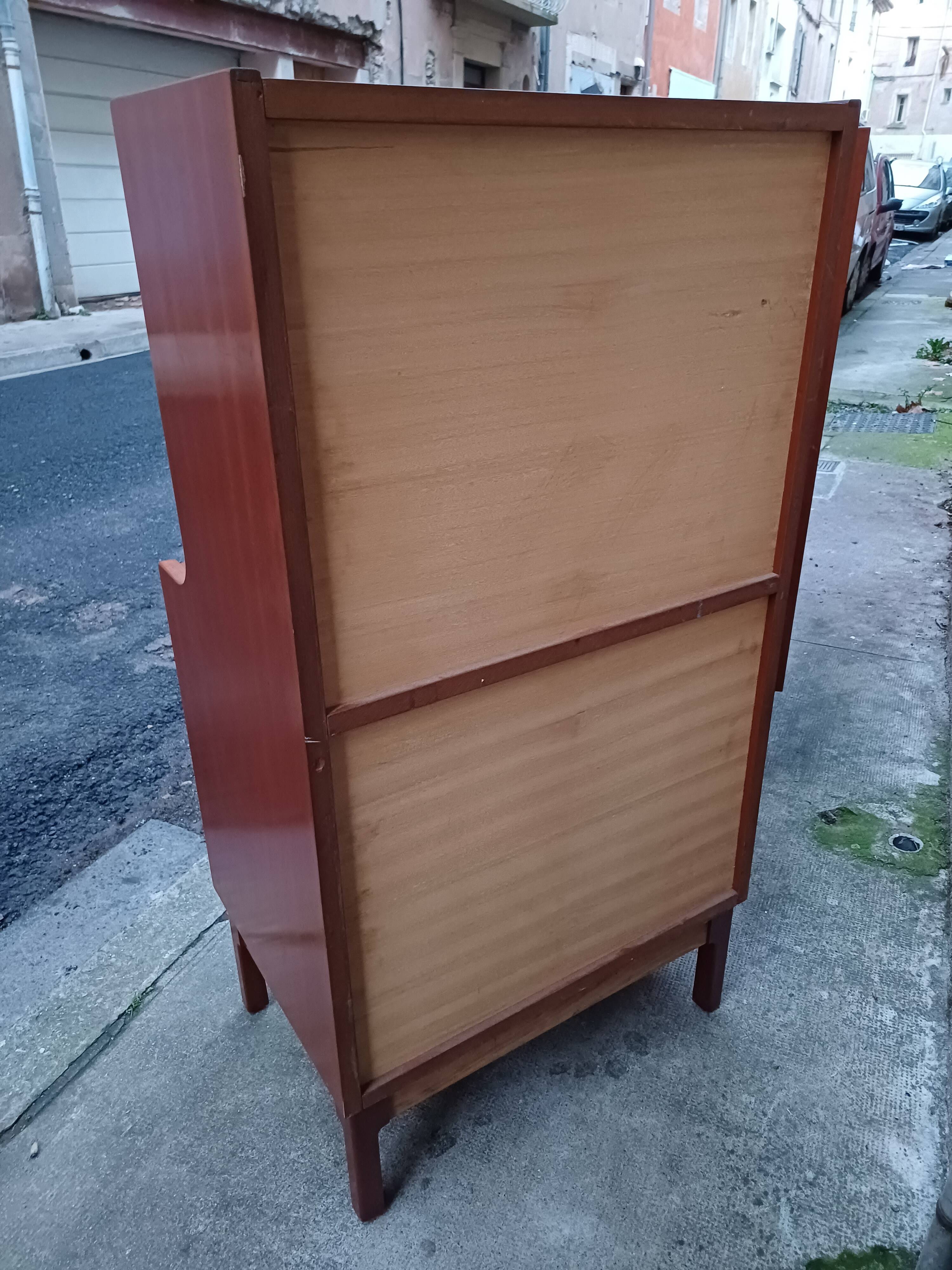 Small piece of furniture Living room bookcase, Jacques Hauville for Roche Bobois 1960