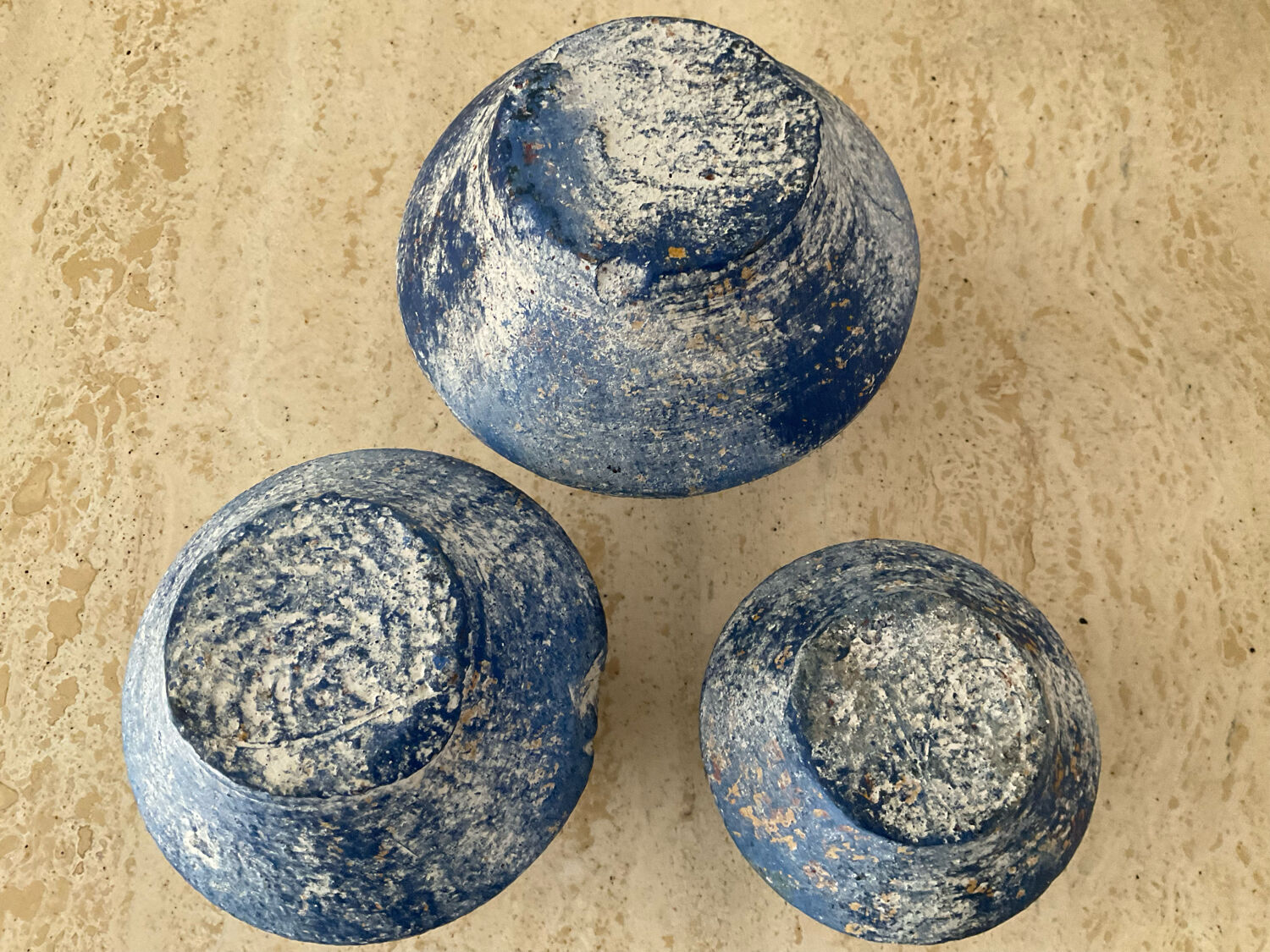 Trio of vintage ceramic vases
