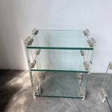 Glass and Plexiglas consoles from the 80s