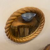 Miroir en corde travail français