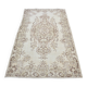 Beige And Brown Vintage Oushak Carpet sku 3578