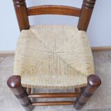 Set of six french mid-century dining chairs