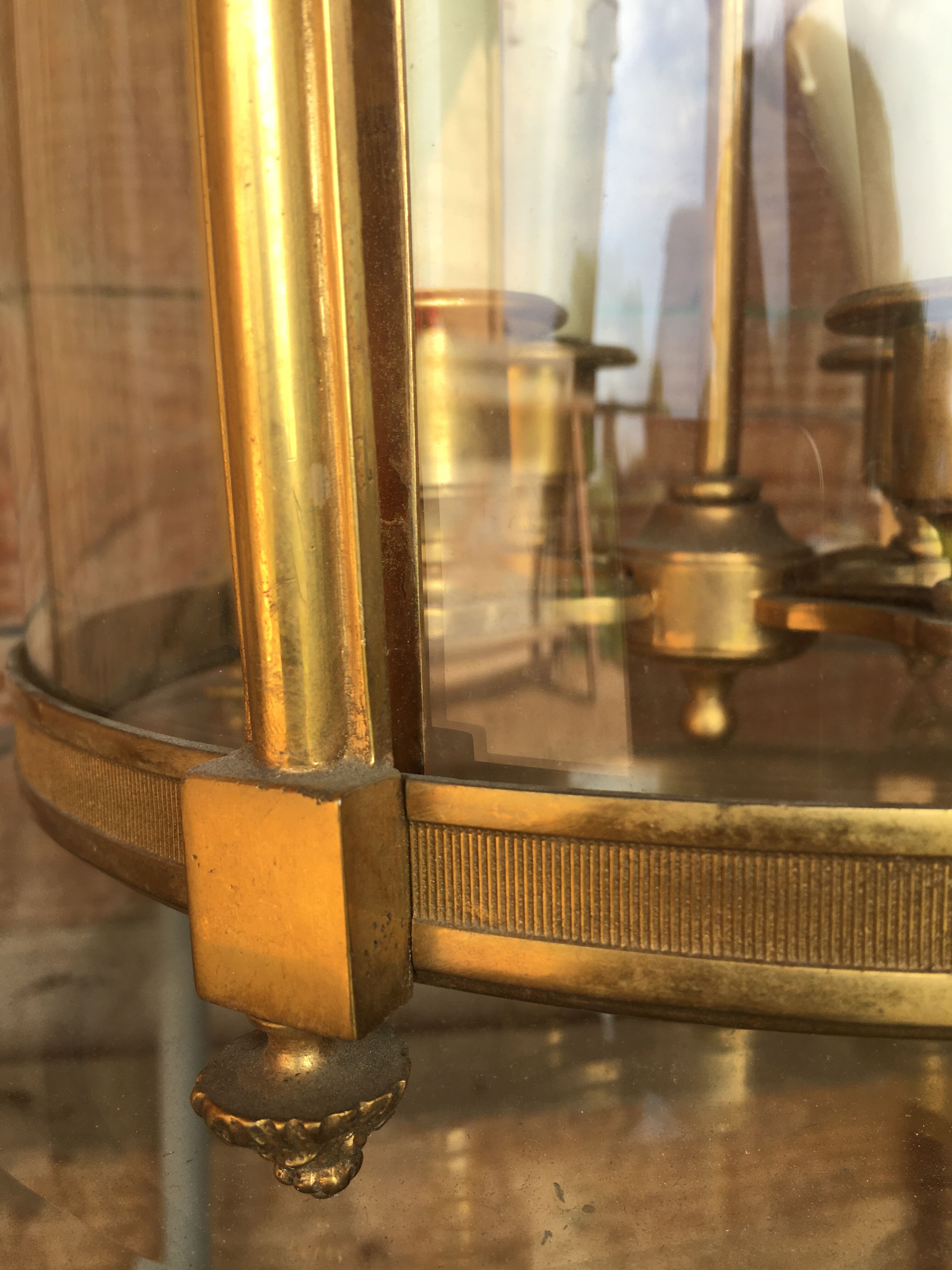 Golden bronze round lantern