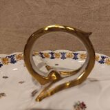 Beggar servant in Limoges JC porcelain floral decoration with roses