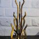 Brutalist Bronze Sculpture Candle Holder or Vase by Heinz Goll