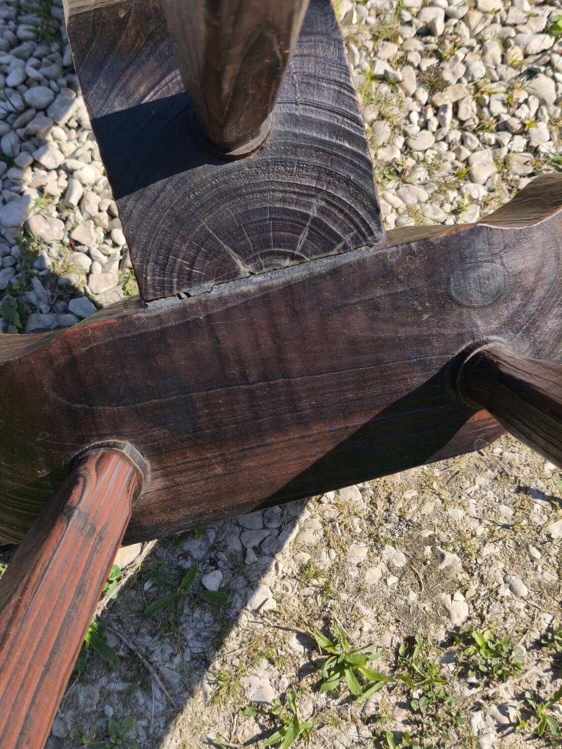 Brutalist tripod chair