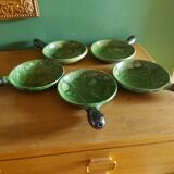 5 cups, Vallauris ceramic pans