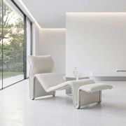 "Lysmasken" chaise longue in aluminium and canvas, designed by Eric Sigfrid Persson, 1970s.