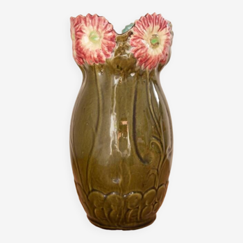 Vase barbotine belge églantine 178