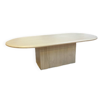 Solid bolster coffee table 70s