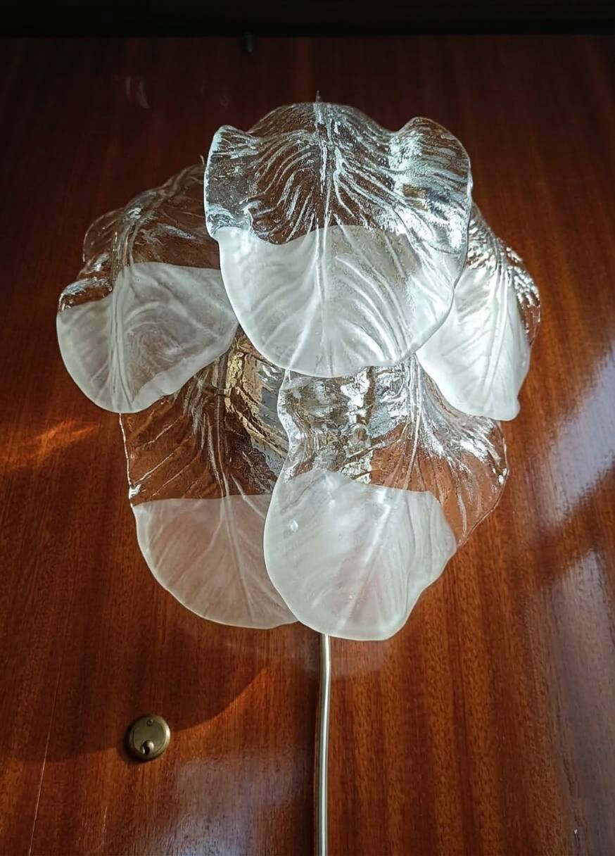 Mazzega wall light in Murano glass, Italy, 1970s.