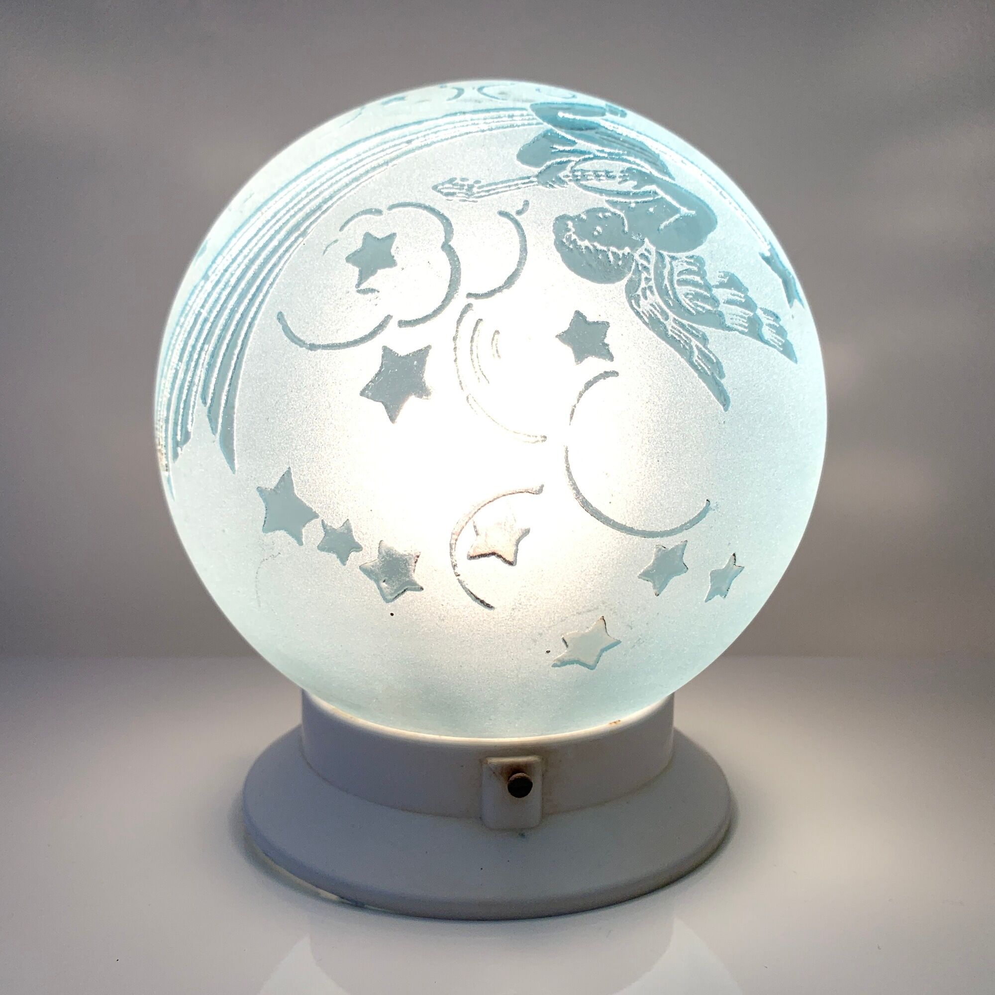 Ceiling lamp old art deco Deveau Pantin around 1920 decoration star planet angel