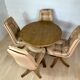 Ensemble table et chaises scandinaves 1970