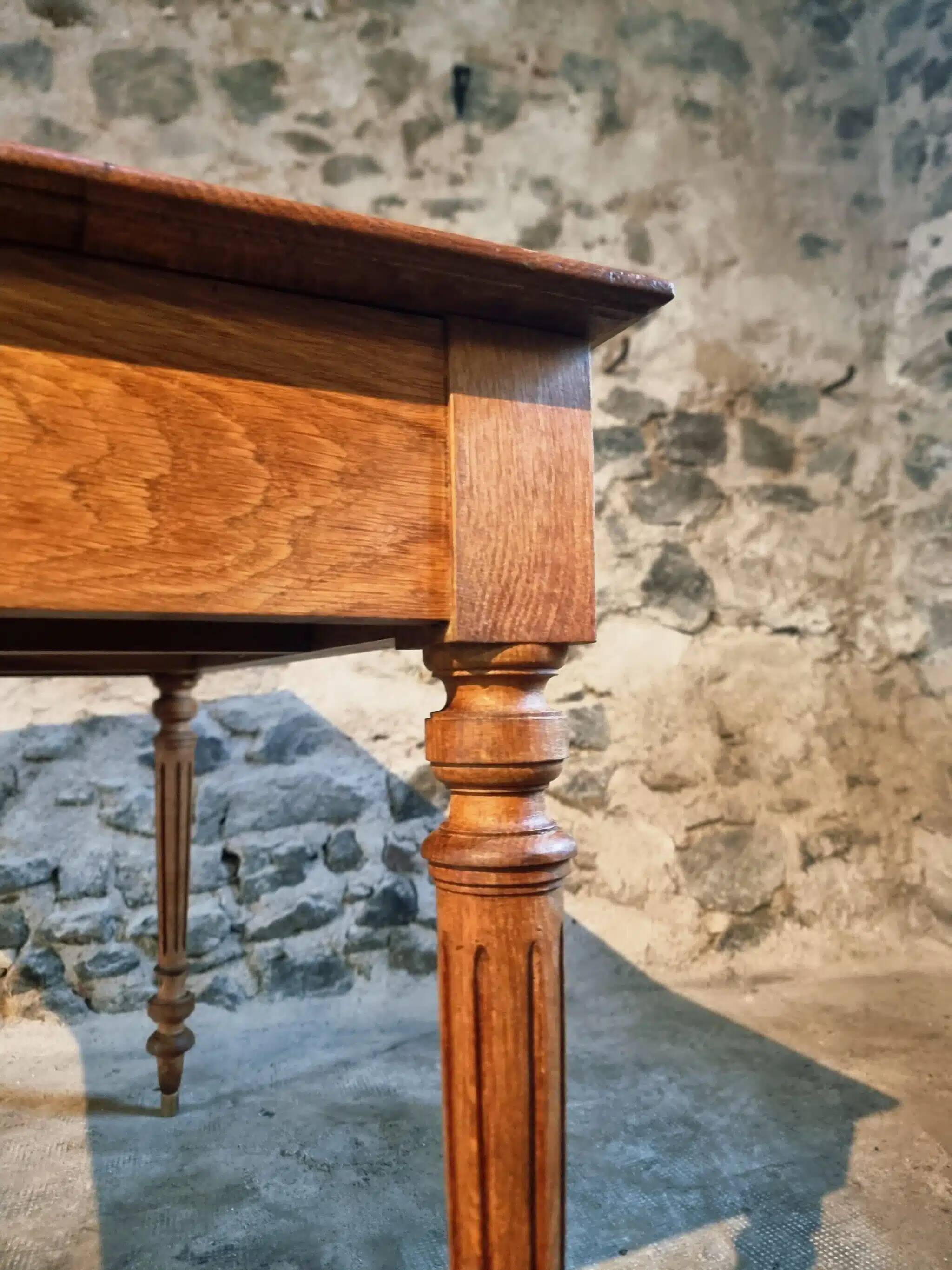 French oak writing desk, 1930s