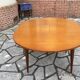 Table ronde rallonge intégrée vintage