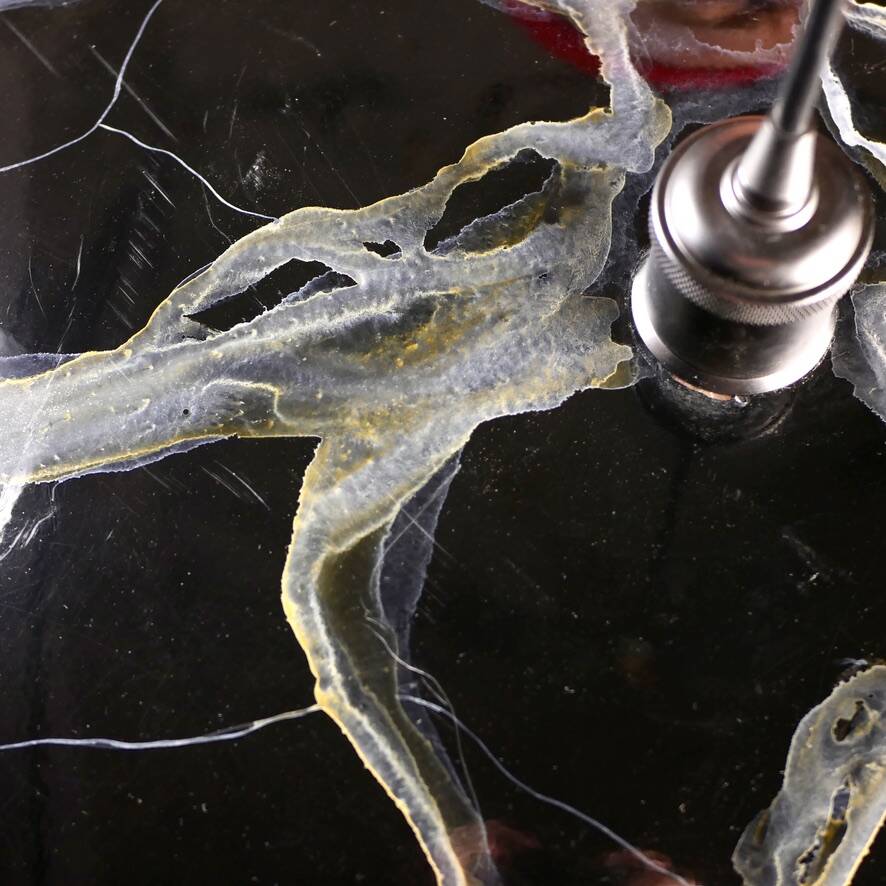 Hand-painted metal galaxy pendant light, 1980s