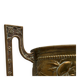 Neoclassical cache-pot in patinated brass, 19th century.