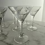 Set of 7 stemmed glasses Arc France