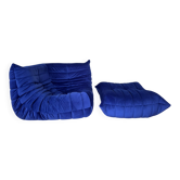 Corner-Seater Togo Sofa with pouf by Michel Ducaroy for Ligne Roset