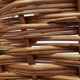 Vintage rattan basket with handle 1960's