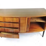 Mid-Century tambour and 4 drawer Afromosia sideboard, 1960s