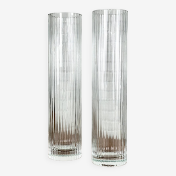 Ensemble de vases cylindriques en verre