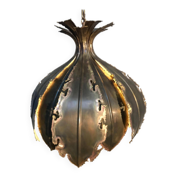 Vintage Svend Aage Holm Sørensen “Onion” Chandelier Pendant Lamp