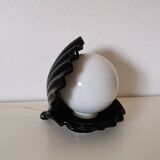 shell lamp, ceramic from the 80s