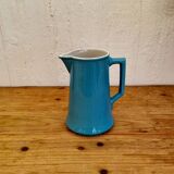 Vintage blue ceramic pitcher