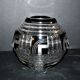 Art Deco round vase in black overlay crystal 1930-1940 Val Saint Lambert?