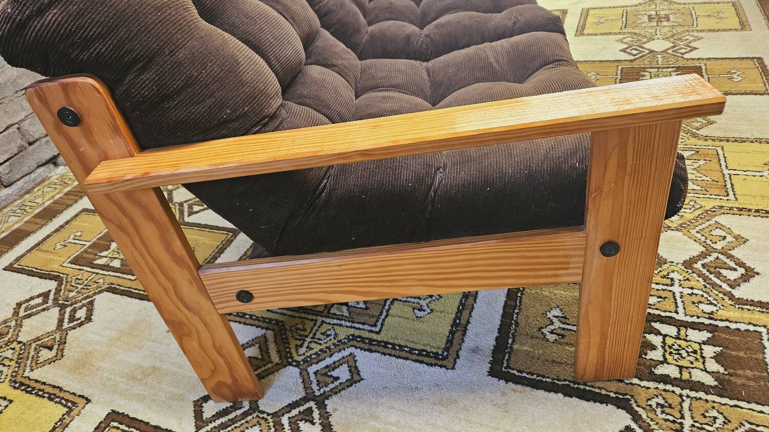 Yngve Ekström pine sofa 1970