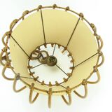 Vintage rattan pendant light