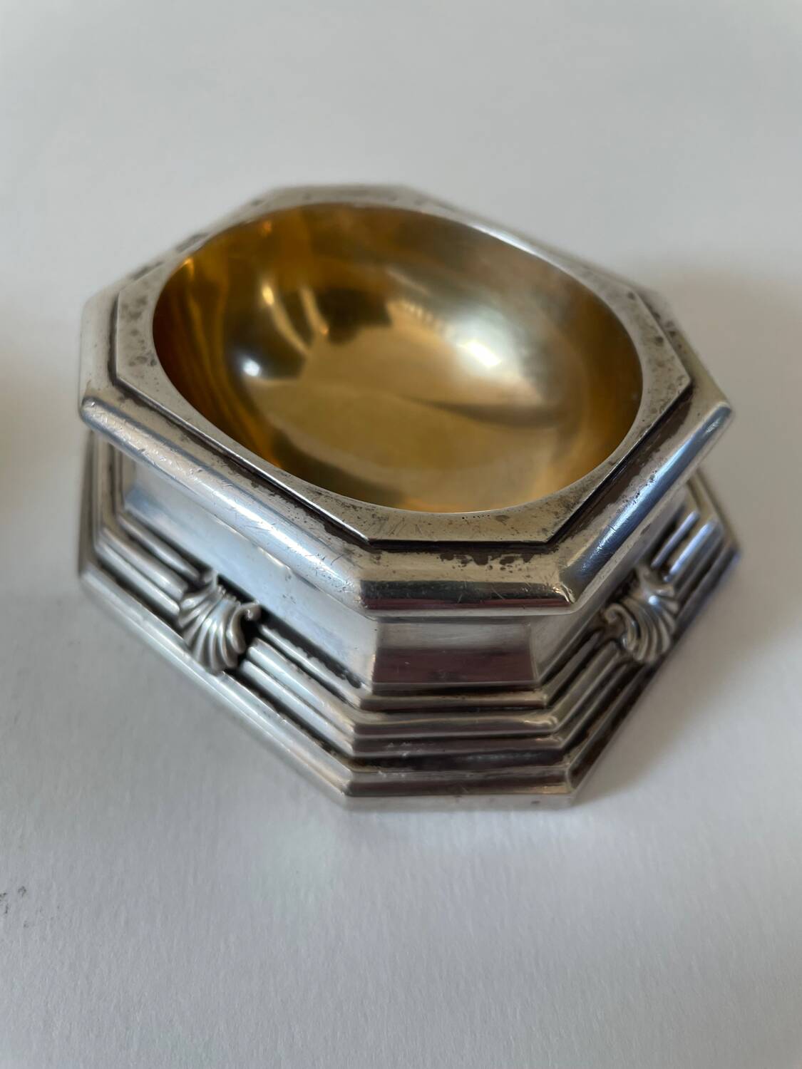 Pair of Boin Taburet solid silver salt shakers