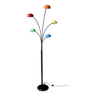 Vintage 5-arm 'five flower' floor lamp