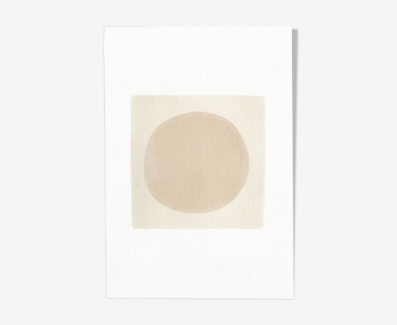 Peinture sur papier datée et signée EAwy M257 sans cadre