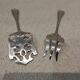 2-piece hors d'oeuvre service, silver-plated metal, Ercuis Trianon goldsmith
