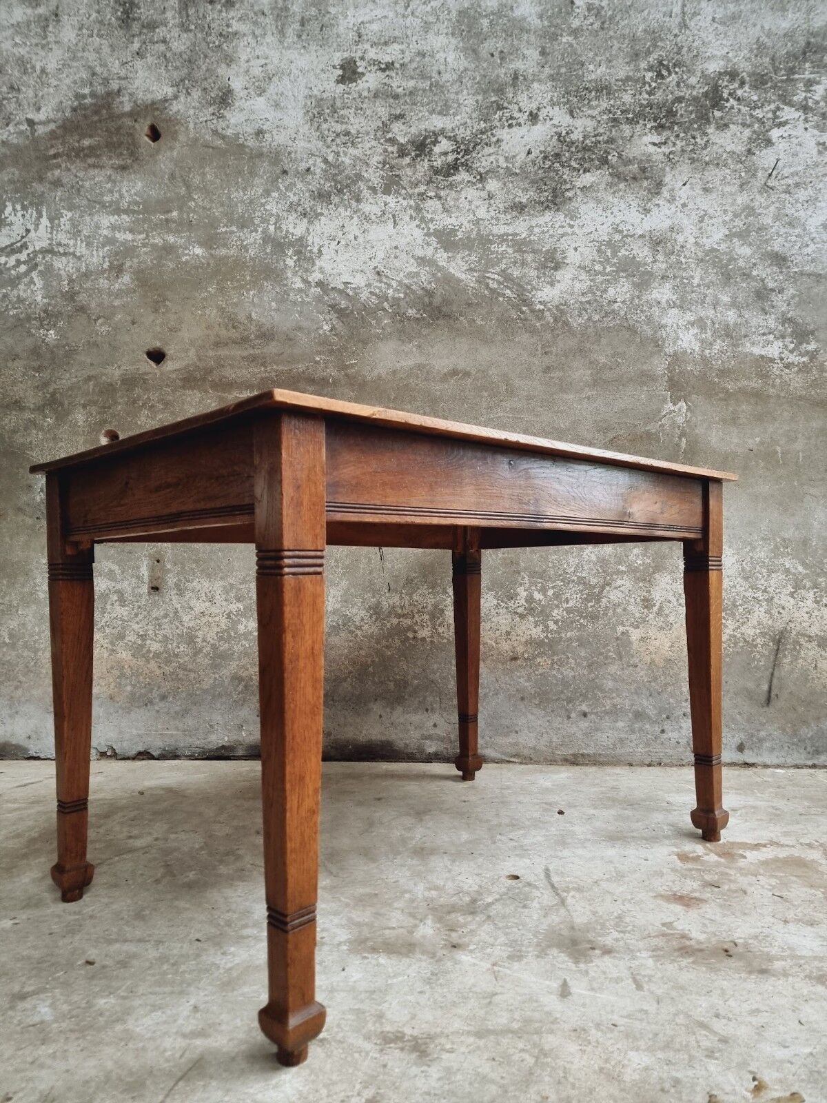 Antique oak table office table or kitchen table