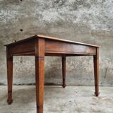 Antique oak table office table or kitchen table